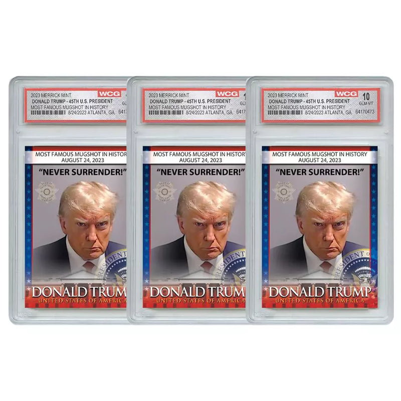 Trump Mugshot Collectible Trading Card - Limited Signature Edition - THE MAGA STORE