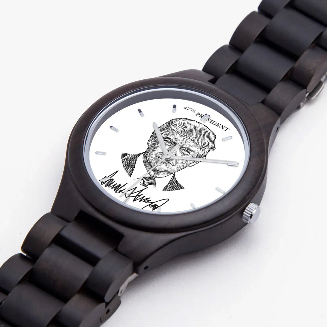 Victory Black Trump President 47 Watch - THE MAGA STORE