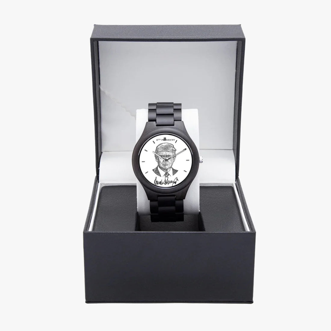 Victory Black Trump President 47 Watch - THE MAGA STORE
