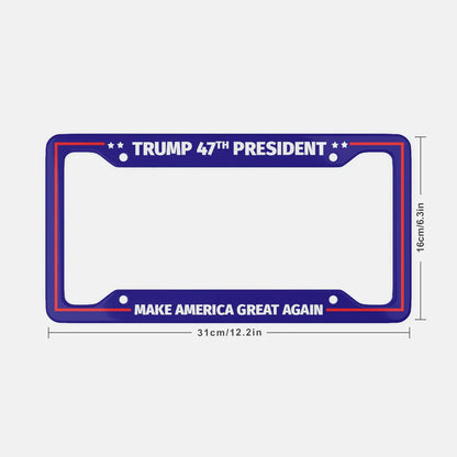 Trump 47th President - License Plate Frame - THE MAGA STORE