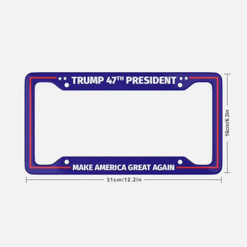 Trump 47th President - License Plate Frame - THE MAGA STORE