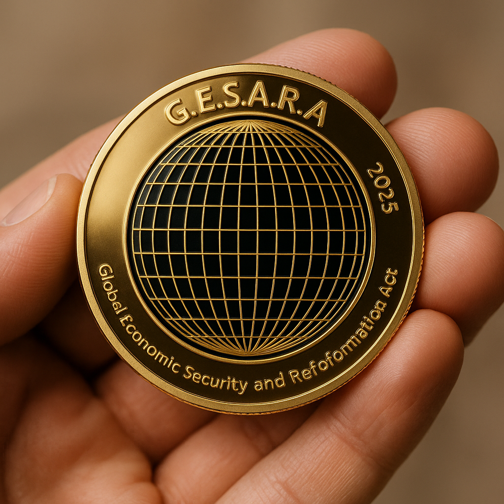 NESARA GESARA PREMIUM EDITION GOLD COIN - THE MAGA STORE