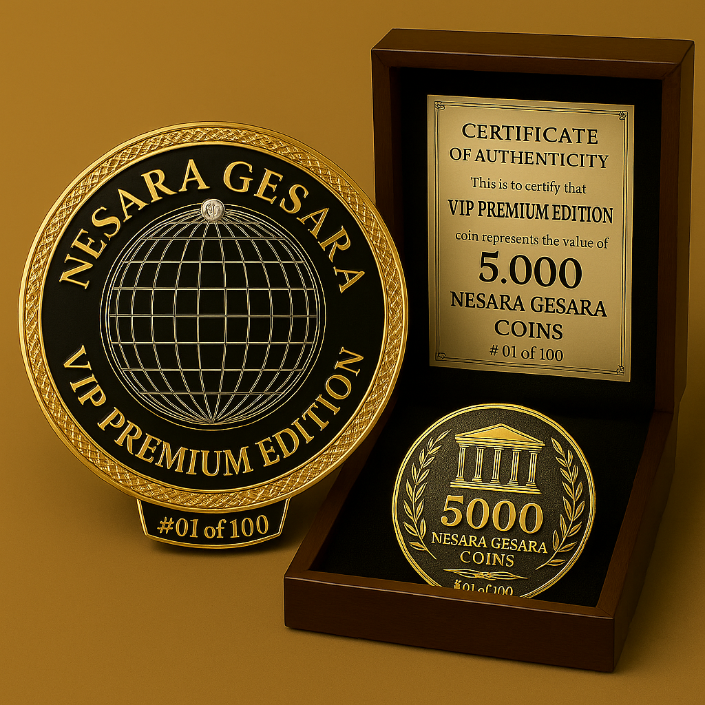 NESARA GESARA PREMIUM EDITION GOLD COIN - THE MAGA STORE