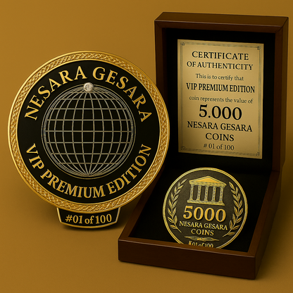 NESARA GESARA PREMIUM EDITION GOLD COIN - THE MAGA STORE