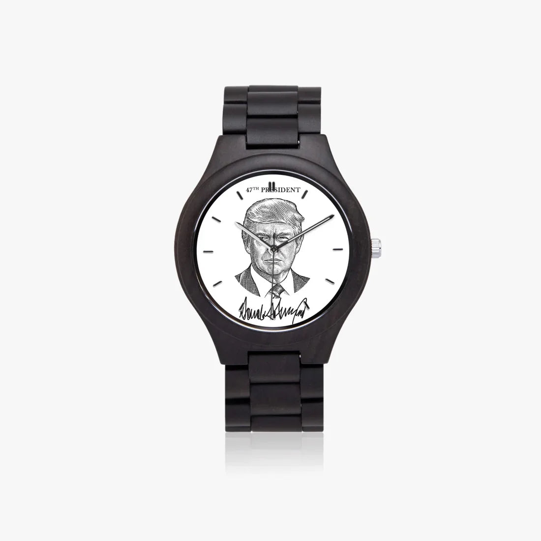 Victory Black Trump President 47 Watch - THE MAGA STORE