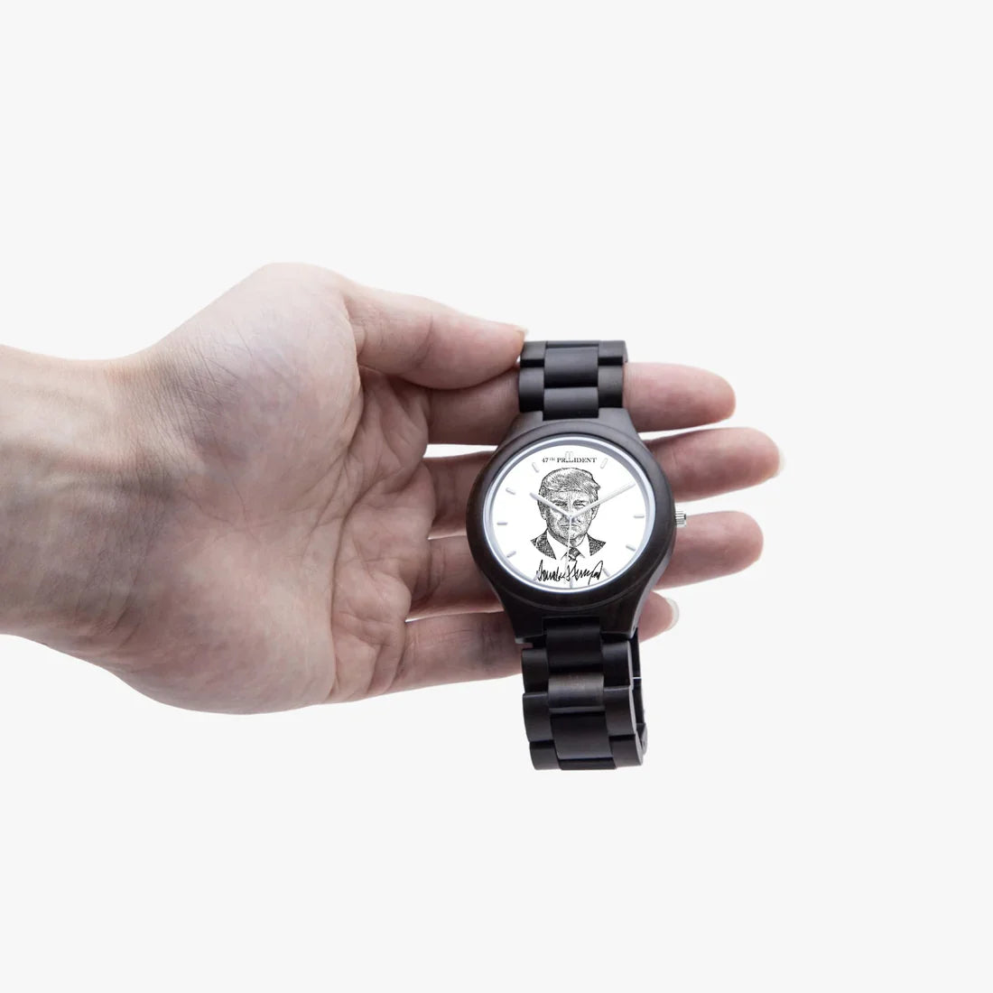 Victory Black Trump President 47 Watch - THE MAGA STORE