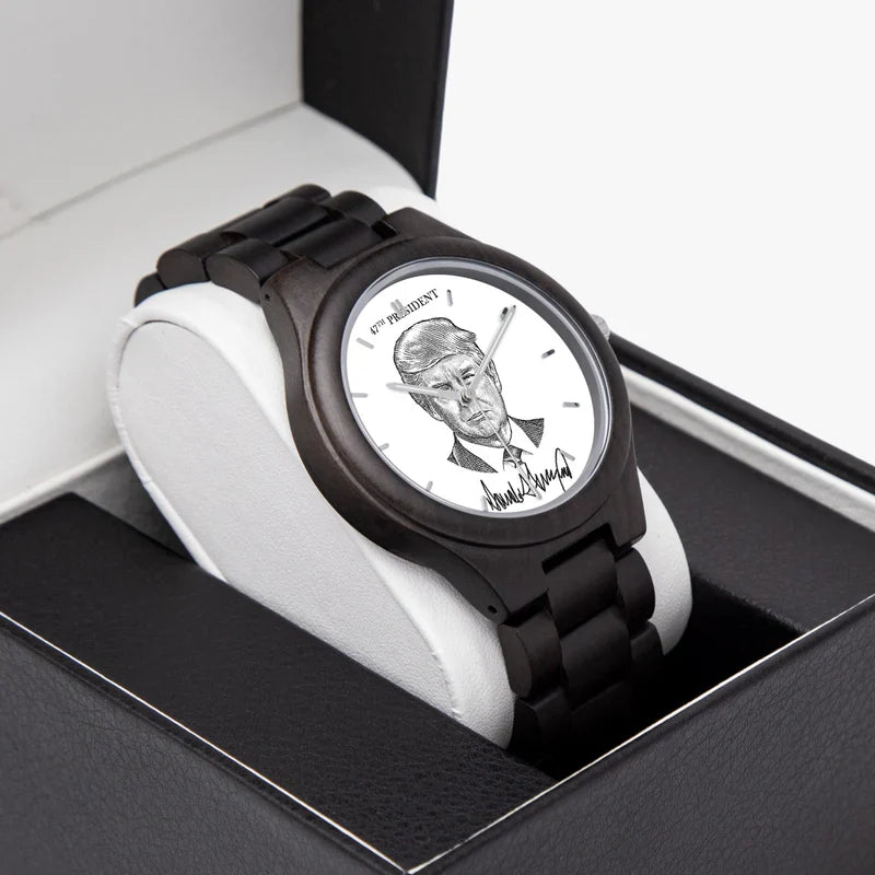 Victory Black Trump President 47 Watch - THE MAGA STORE