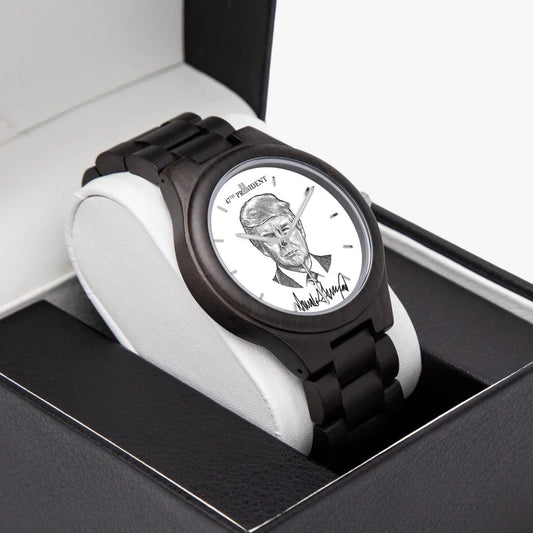 Victory Black Trump President 47 Watch - THE MAGA STORE